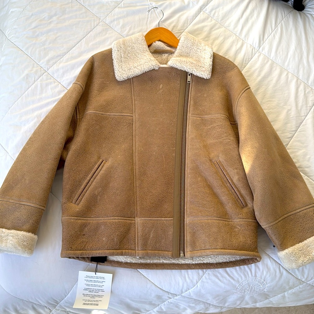 Make leather jacket size 40 New with tags